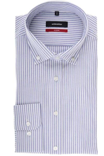 Seidensticker Modern Fit Hemd blau/weiss, Gestreift