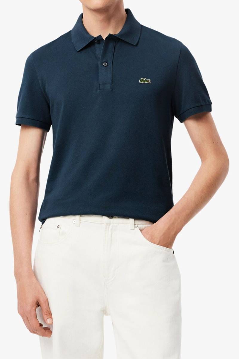 Lacoste Blue Polo Shirt Outfit Lacoste Slim Fit Polo Shirt Dark
