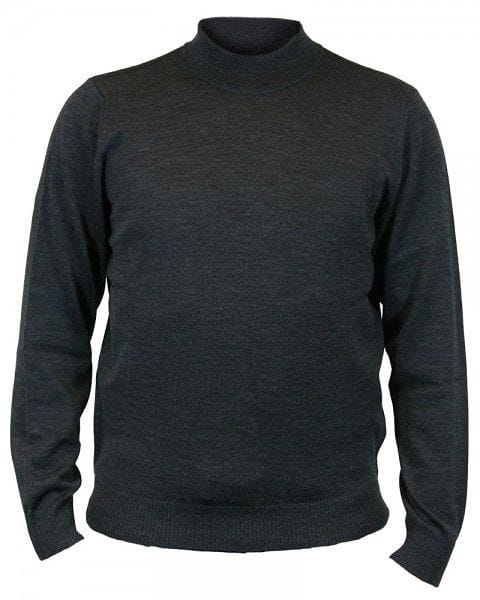 MAERZ Strickpullover Stehkragen - anthrazit