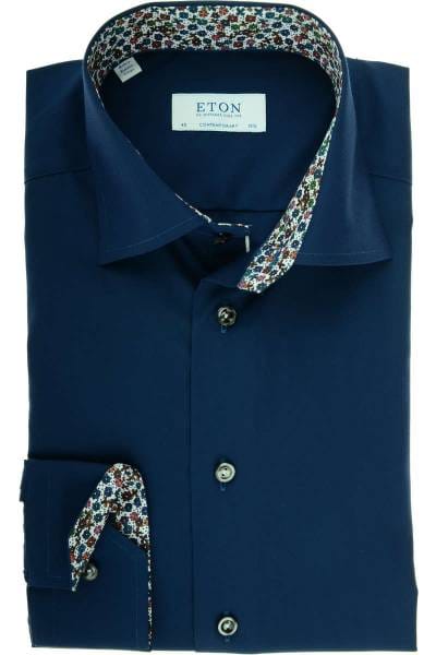 ETON Contemporary Fit Hemd jeans, Einfarbig
