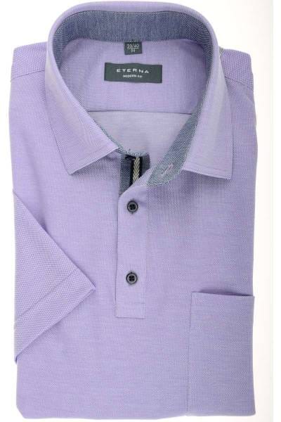 ETERNA Modern Fit Poloshirt flieder, Einfarbig