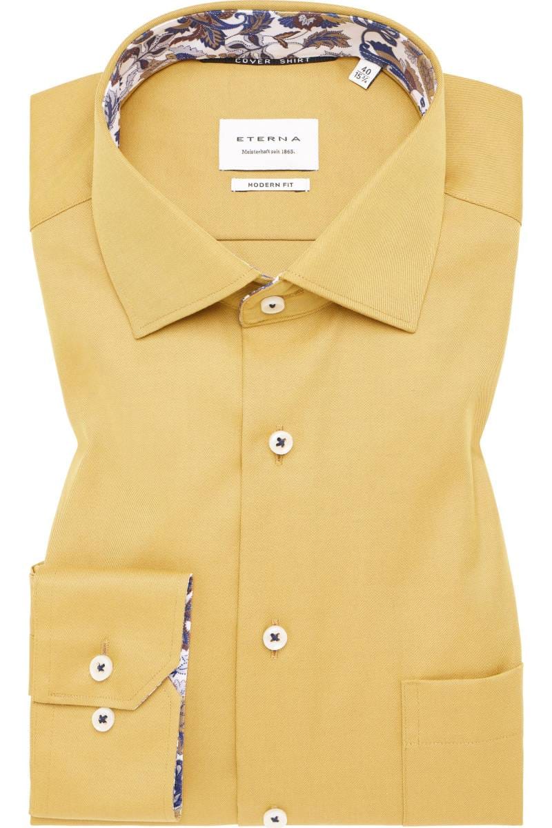yellow dress girl Linen Feel - Dark Yellow Formal Shirts For Men