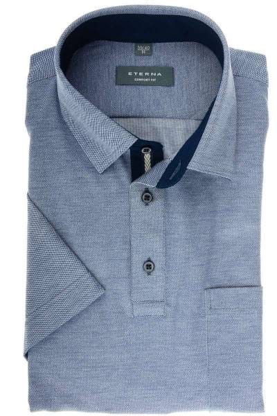 ETERNA Comfort Fit Hemd jeansblau, Einfarbig