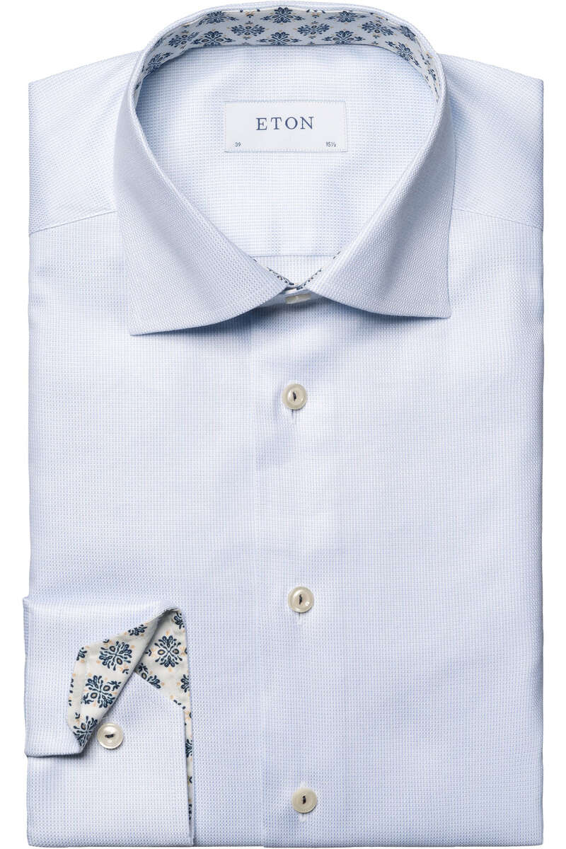 Eton Slim Fit Hemd hellblau, Einfarbig 39 - M