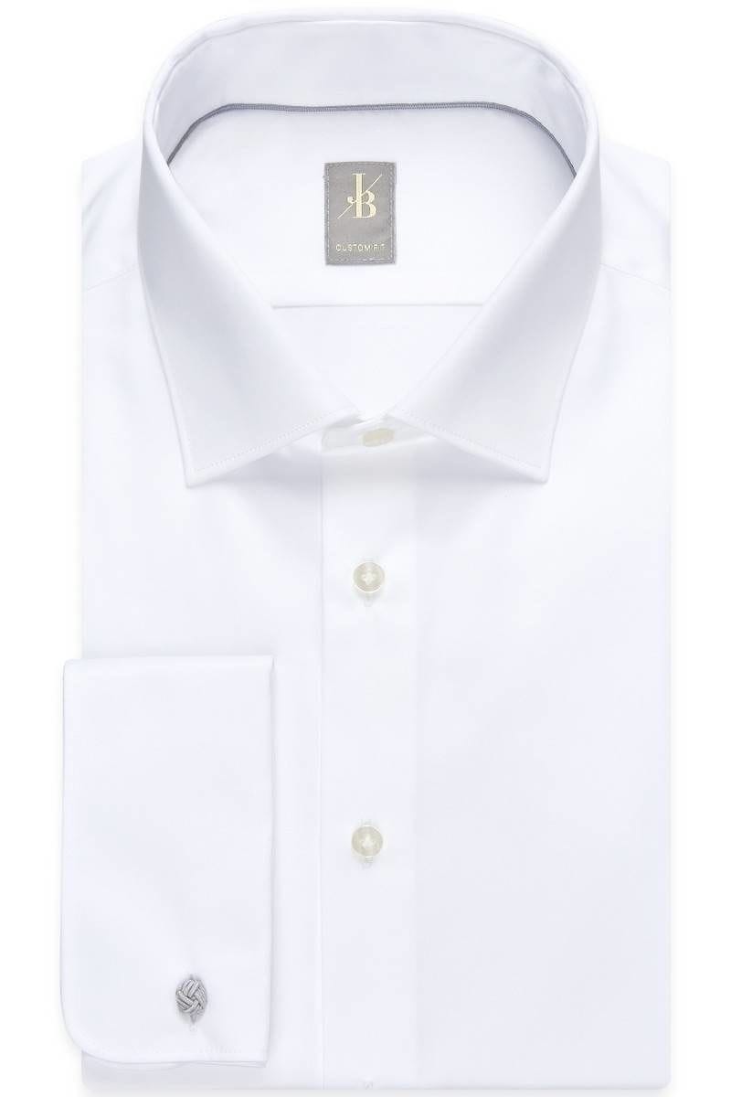 Jacques Britt Hemd - Custom Fit - weiss, Einfarbig