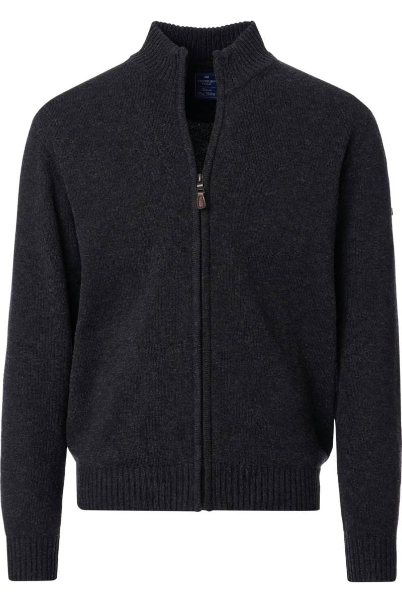 Redmond Regular Fit Cardigan Zip anthrazit