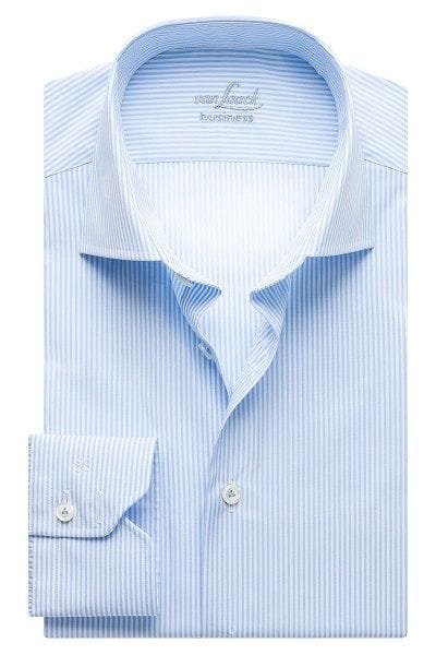 van Laack Hemd - Tailor Fit - hellblau, Gestreift