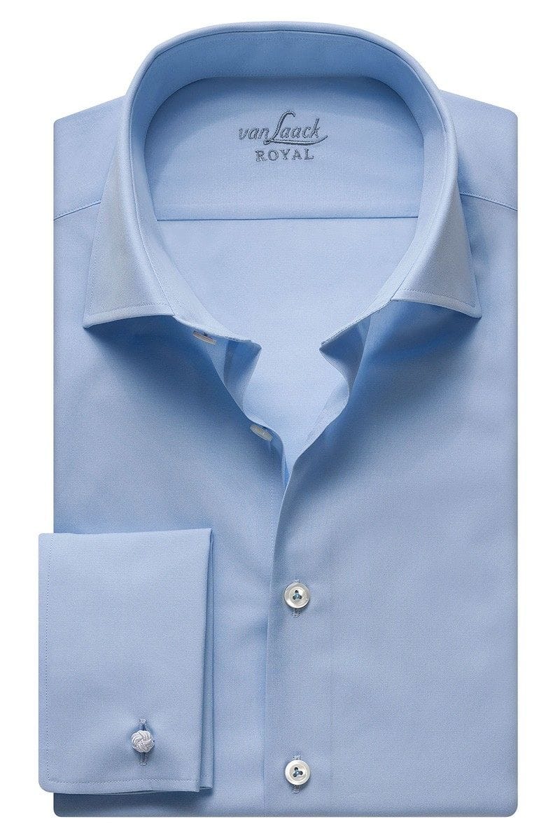 van Laack Hemd - Slim Fit - hellblau, Einfarbig