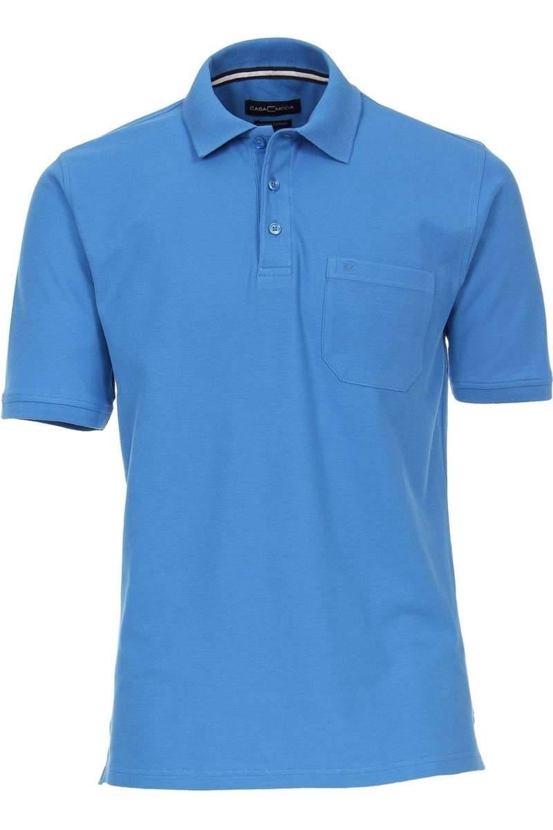 Casa Moda Poloshirt mittelblau, Einfarbig