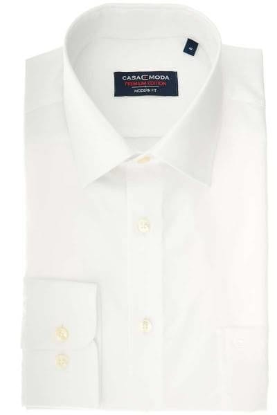 Casa Moda Modern Fit Hemd weiss, Einfarbig