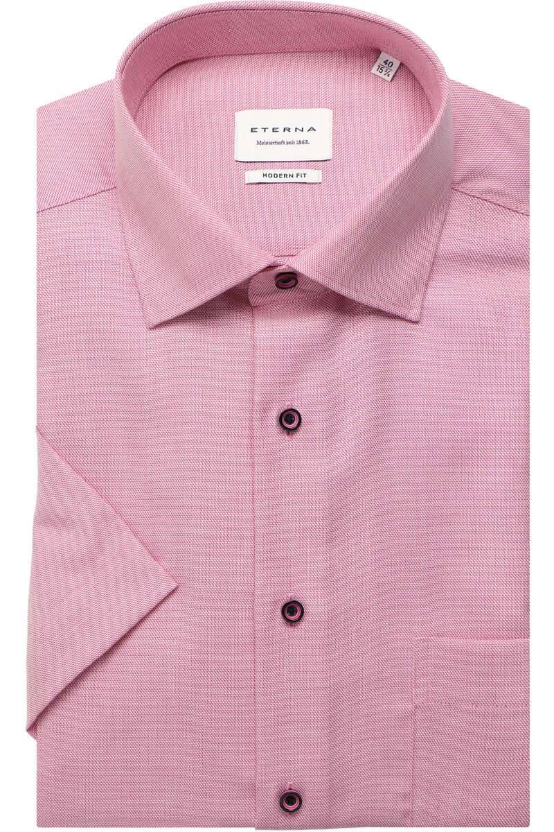 Chemise Homme Manches Courtes Rose - Coupe Slim, Tissu Respirant, élégante & Décontractée - Pour Bureau, Sortie, été - Grandes Tailles - 9