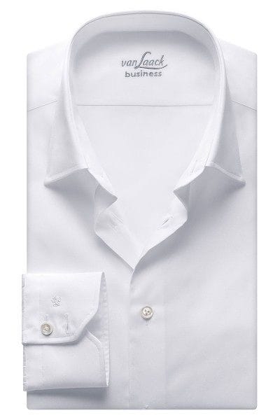 van Laack Hemd - Tailor Fit - weiss, Einfarbig