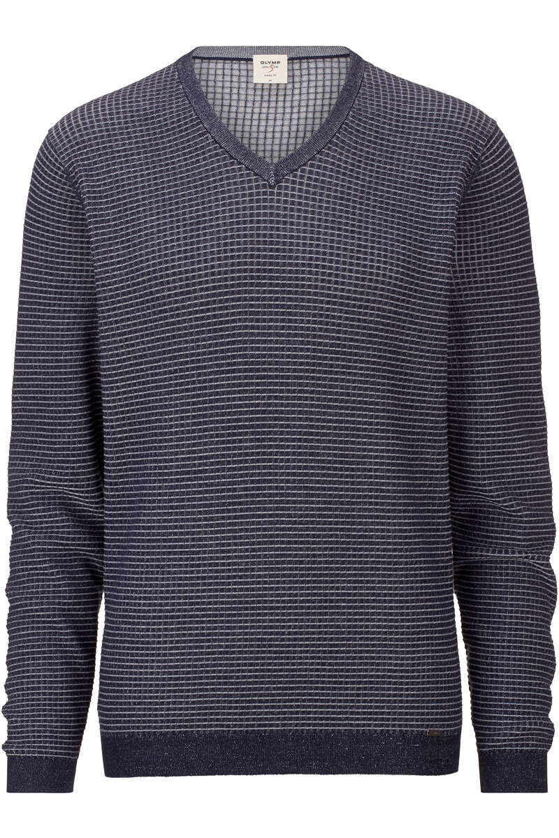 V Ausschnitt Herren Pullover Von Olymp OLYMP Casual Regular Fit