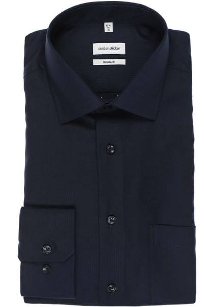 Camicia Cotone Non Stira Seidensticker Regular Fit Langarm Poplin Camicia Uomo Camicia Casual Elegante