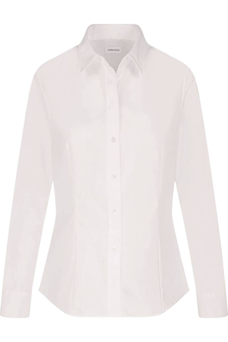 Seidensticker Regular Fit Blouse blanc, Unicolore