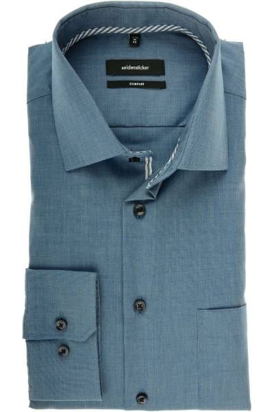 Seidensticker Comfort Fit Hemd blau, Einfarbig