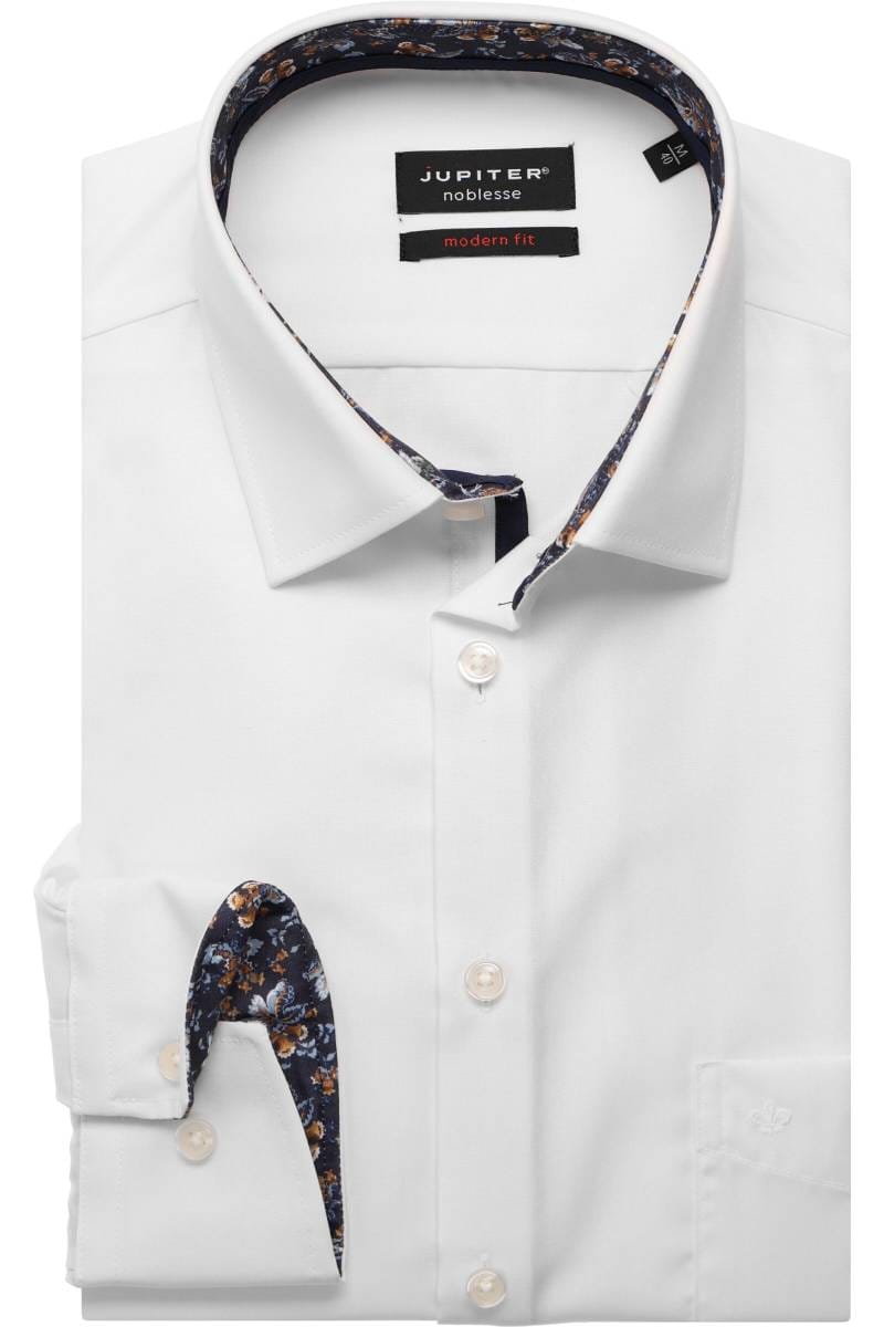 Jupiter Modern Fit shirt white, One Colour | Businesshemden.com