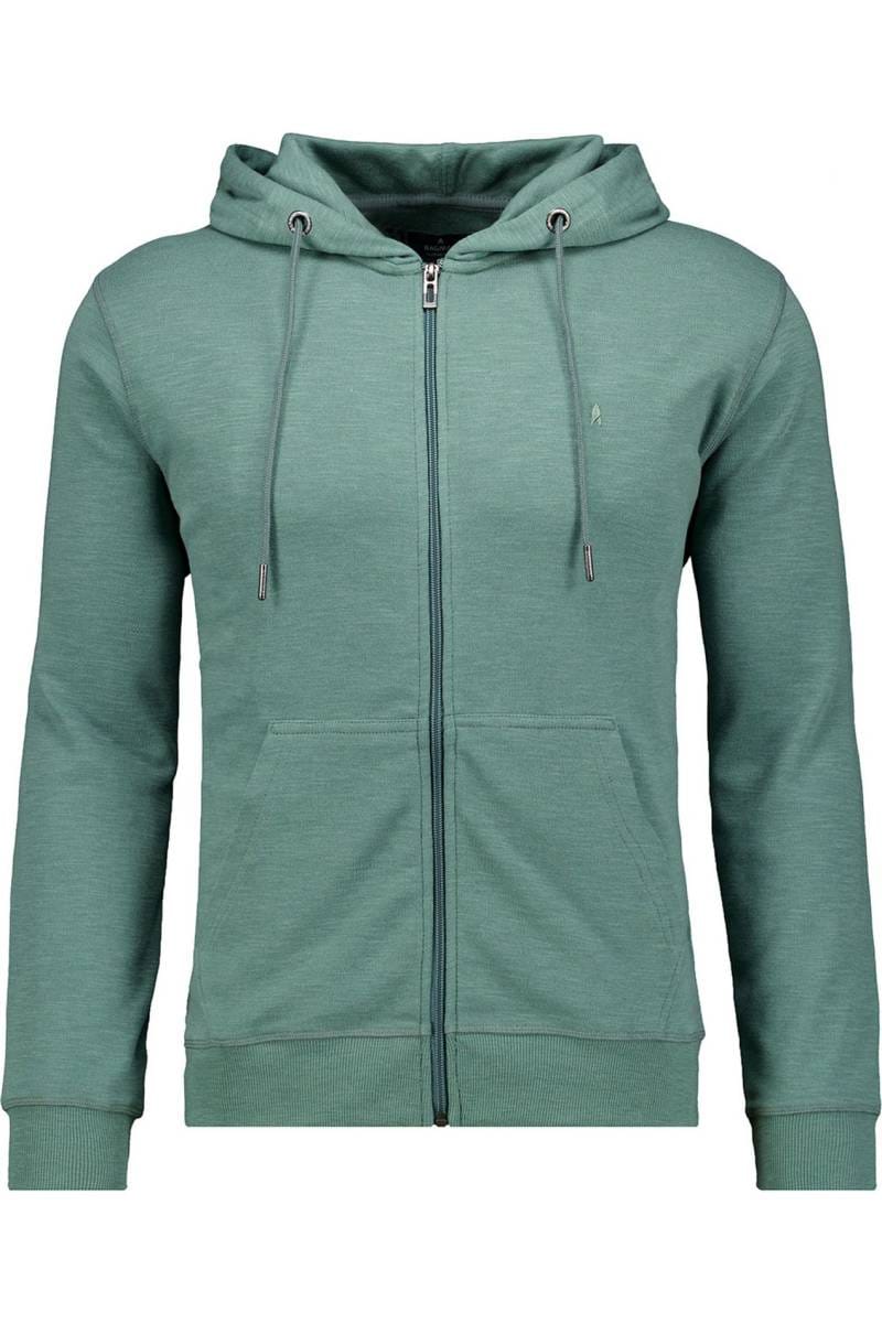 RAGMAN Regular Fit Sweatjacke mit Kapuze grün, Einfarbig