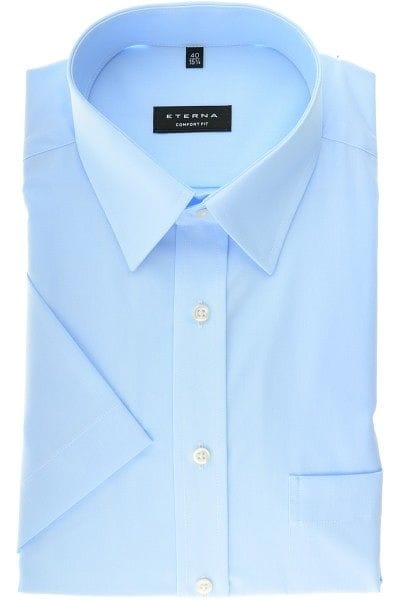 Eterna Hemd - Comfort Fit - hellblau, Einfarbig