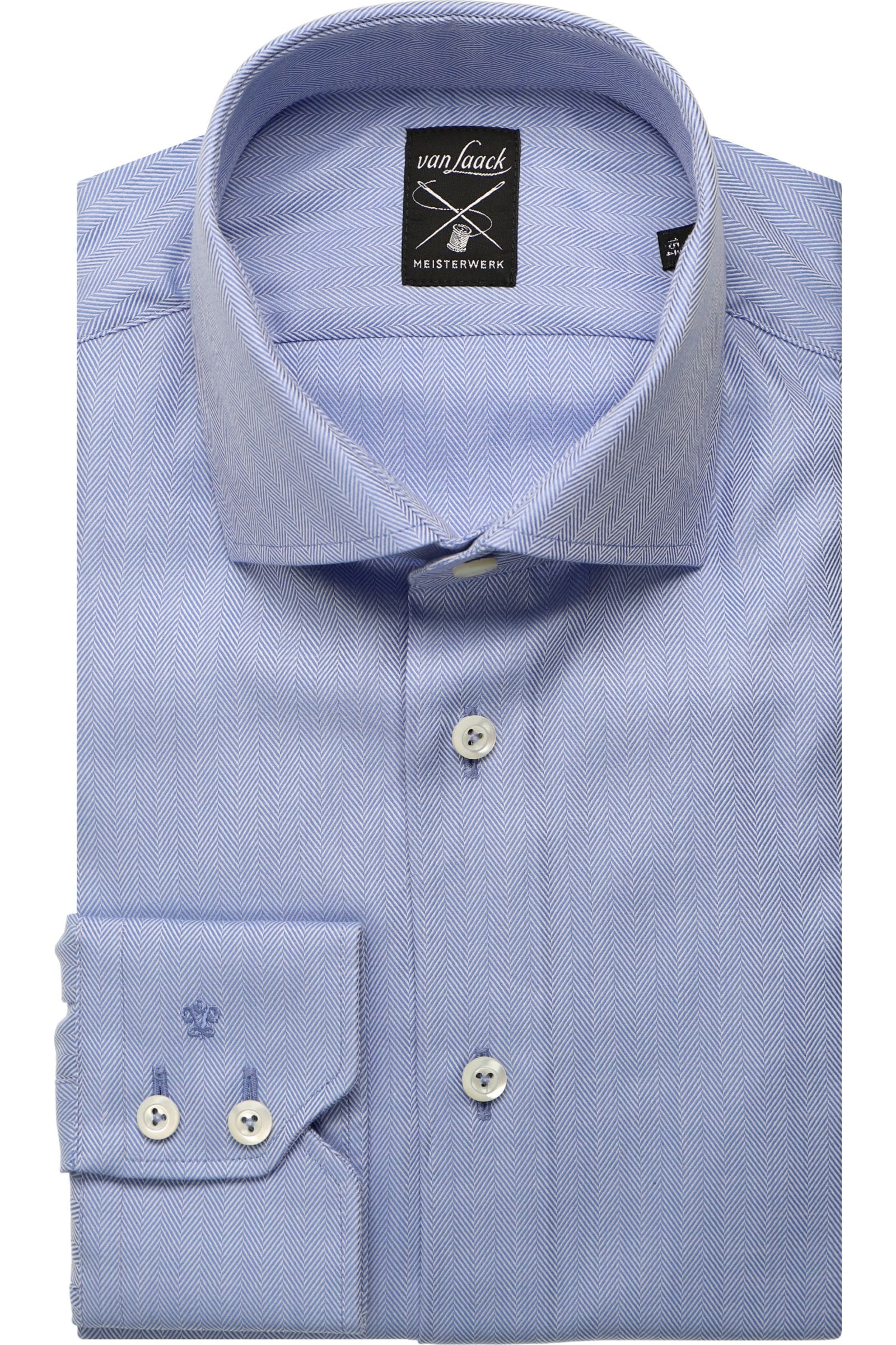 van Laack Tailor Fit Hemd hellblau, Faux-uni (extra langer Arm) 39 - M