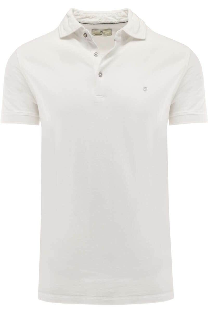 Thomas Maine Tailored Fit polo shirt ecru, One Colour