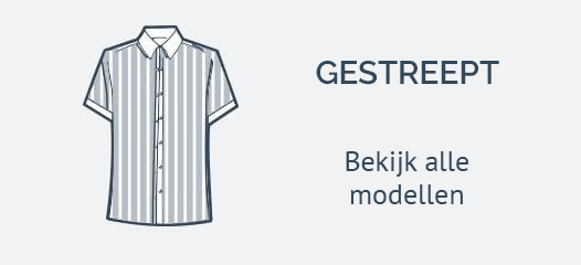 Gestreepte Overhemden met Korte Mouw
