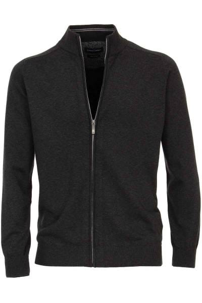 Casa Moda Cardigan anthrazit, Einfarbig