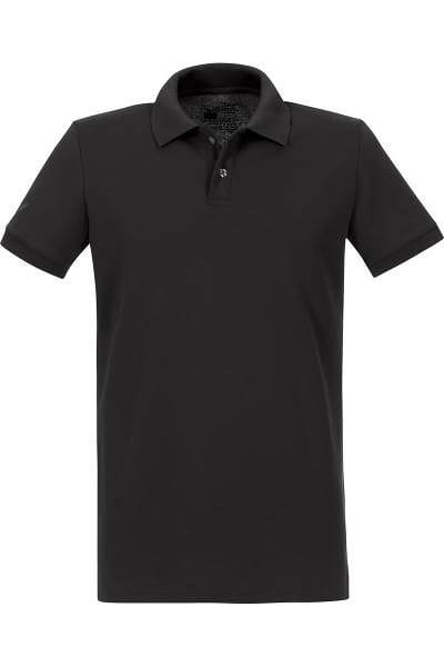 TRIGEMA Poloshirt - Polo, Slim Fit - schwarz, Einfarbig