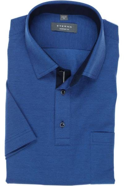 ETERNA Comfort Fit Hemd blau, Einfarbig