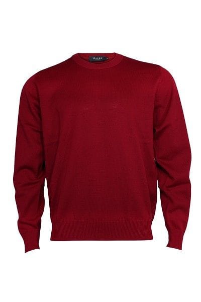MAERZ Strickpullover Rundhals - purpur