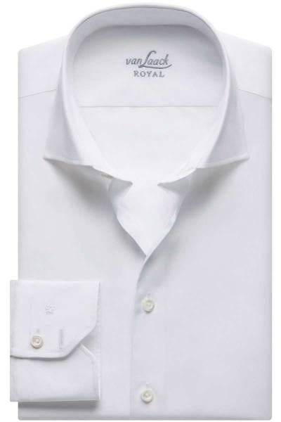 van Laack Hemd - Slim Fit - weiss, Einfarbig
