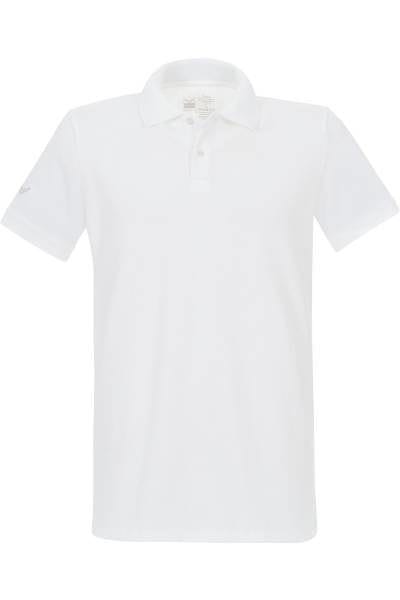 TRIGEMA Poloshirt - Polo, Slim Fit - weiss, Einfarbig
