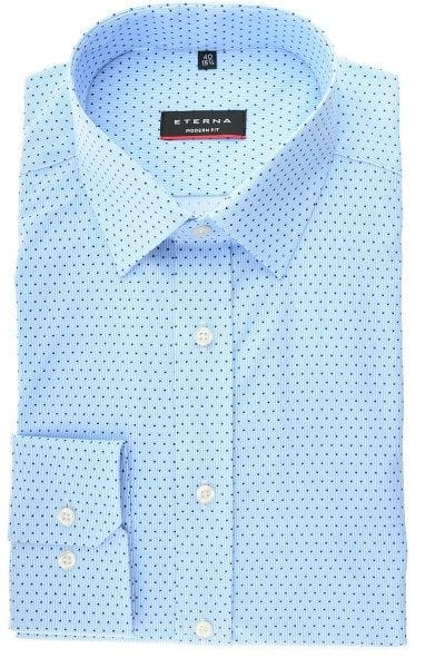 Eterna Hemd - Modern Fit - marine/blau/weiss, Gemustert