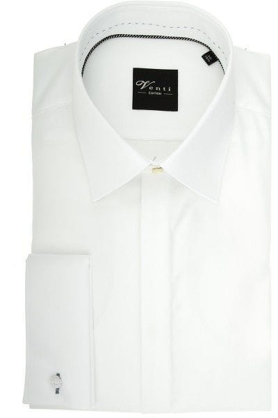 Venti Galahemd Slim Fit - weiss, Einfarbig