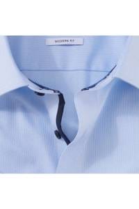 OLYMP Tendenz Modern Fit Hemd bleu, Faux-uni | Businesshemden.com