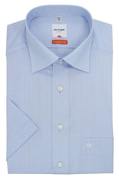 Olymp Hemd - Modern Fit - bleu, Gestreift