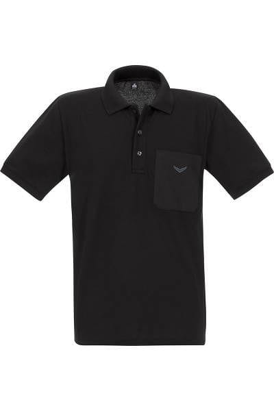 TRIGEMA Poloshirt - Comfort Fit - schwarz, Einfarbig