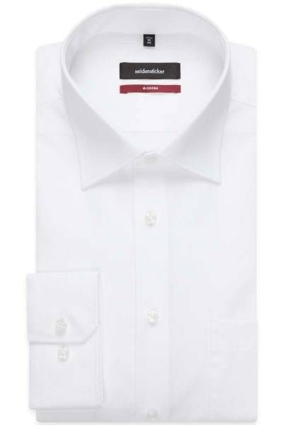 Seidensticker Hemd - Modern Fit - weiss, Einfarbig