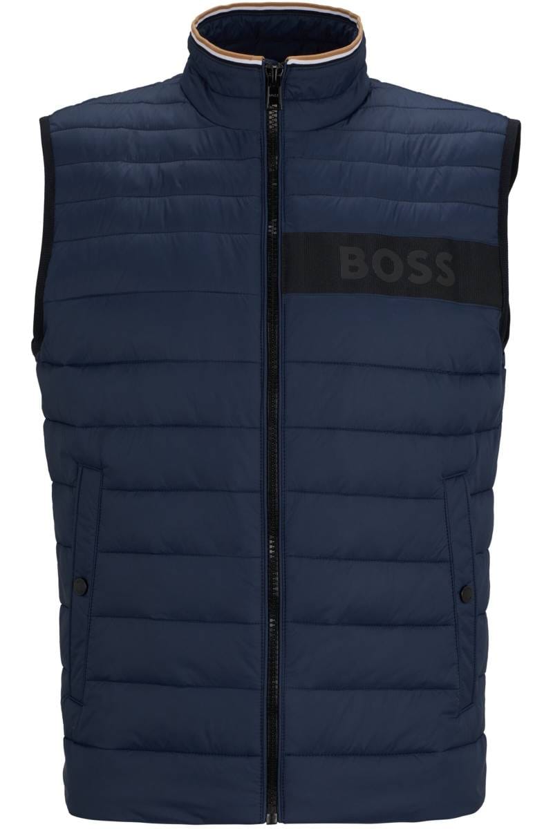 BOSS Regular Fit vest dark blue | Businesshemden.com