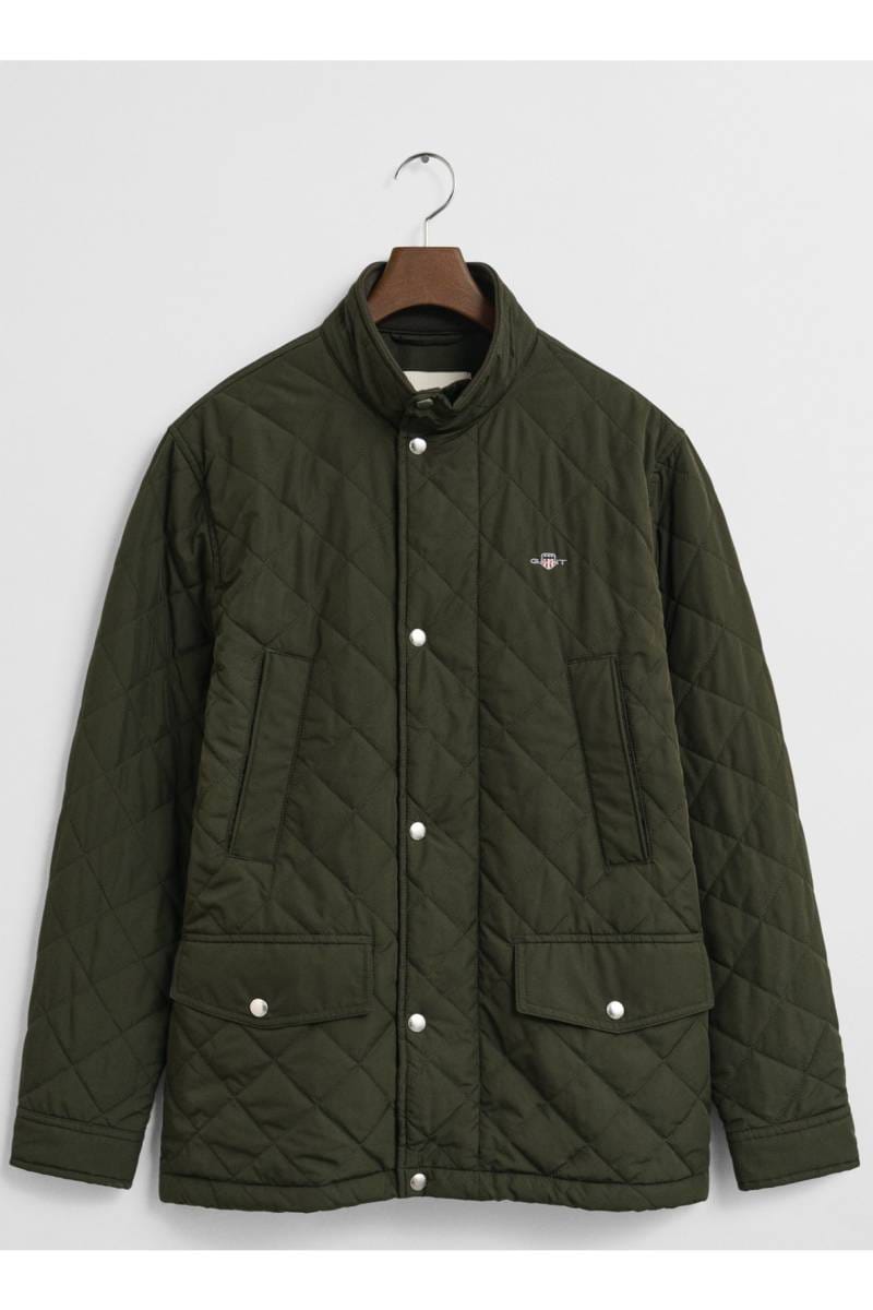 GANT Regular Fit Jacket Dark Moss Green, One Colour