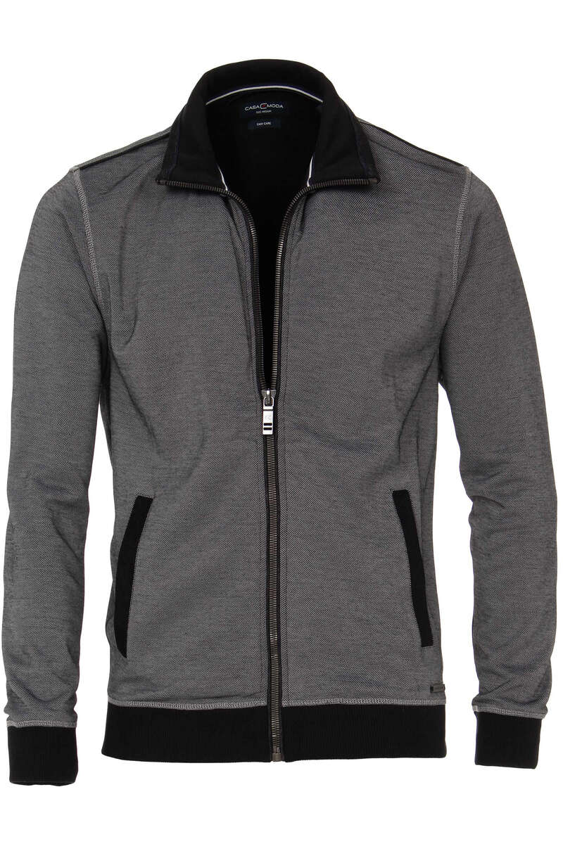 Casa Moda Sweatjacke Zip anthrazit, einfarbig M Casa Moda Sweatjacke Zip anthrazit, einfarbig M