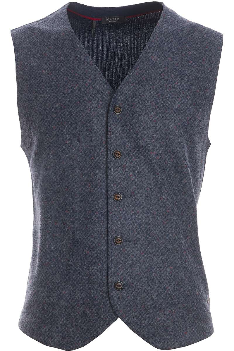 MAERZ Weste Modern Fit moos, melange 52 MAERZ Weste Modern Fit moos, melange 52