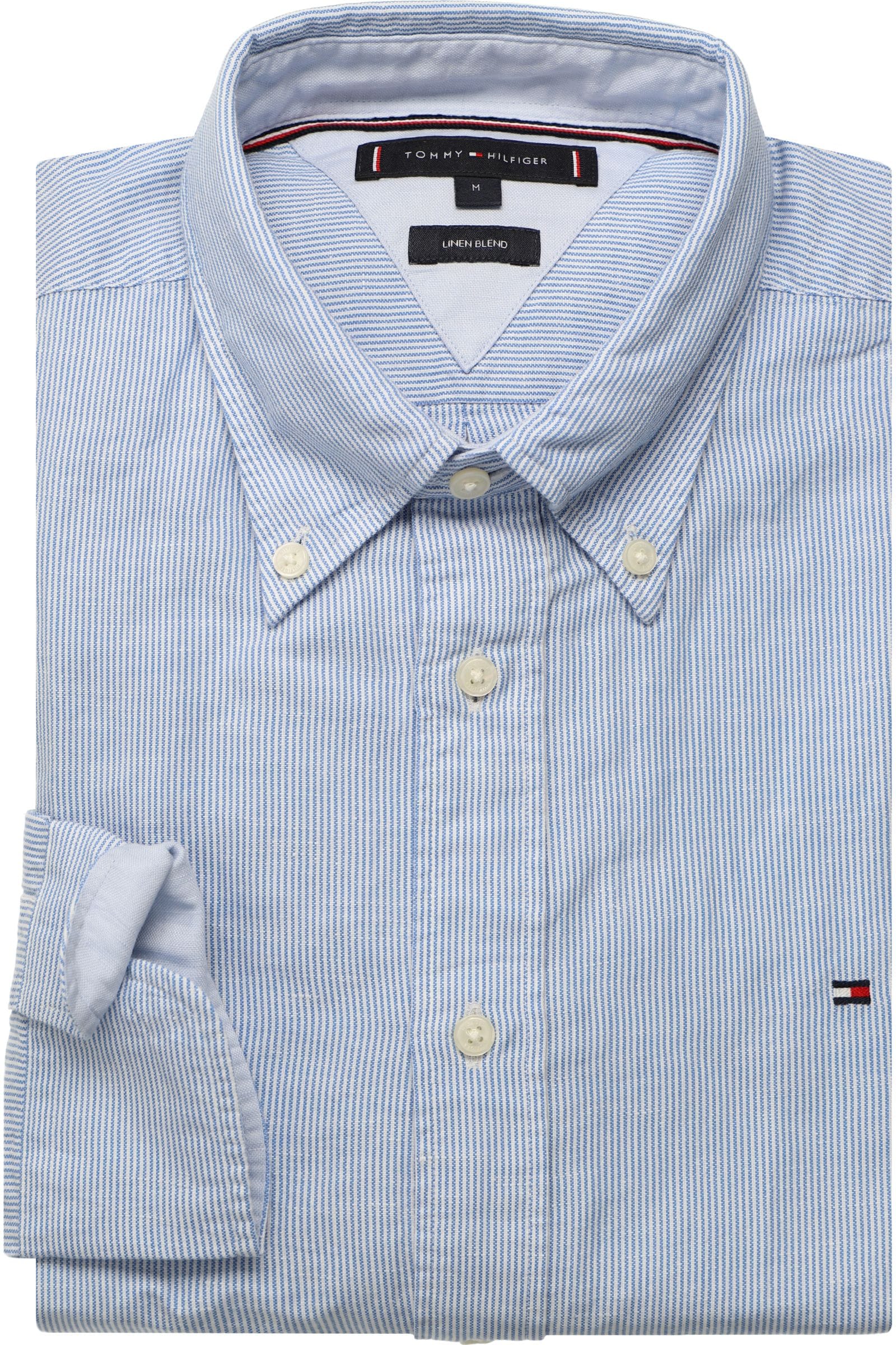 Linen Shirt Button Up Tommy Hilfiger White Tommy Hilfiger Dressed