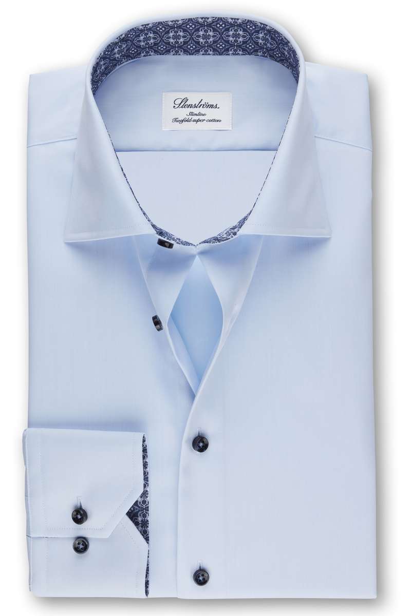 Stenströms Slimline Hemd hellblau, Einfarbig 38 - S Stenströms Slimline Hemd hellblau, Einfarbig 38 - S