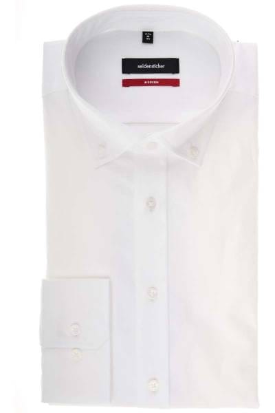 Seidensticker Modern Fit Hemd weiss, Einfarbig