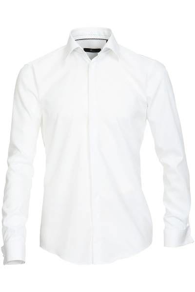Venti Galahemd Slim Fit - weiss, Einfarbig