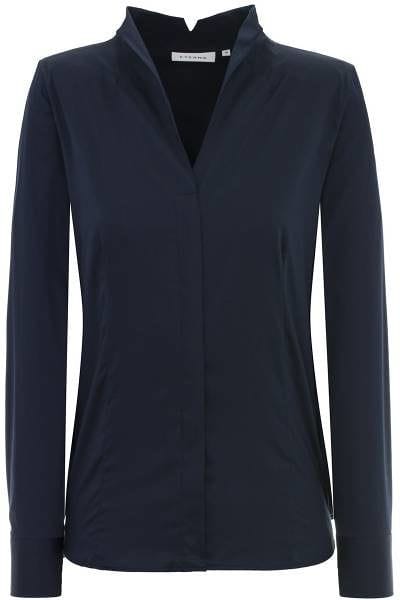 Eterna Bluse Comfort Fit - marine, Einfarbig