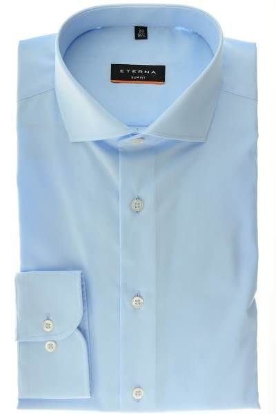 Eterna Hemd - Slim Fit - hellblau, Einfarbig