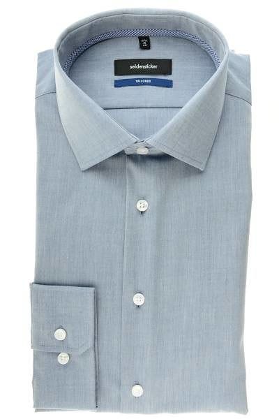 Seidensticker Hemd - Tailored - grau, Einfarbig