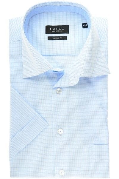 Hatico Hemd - Regular Fit - hellblau, Kariert
